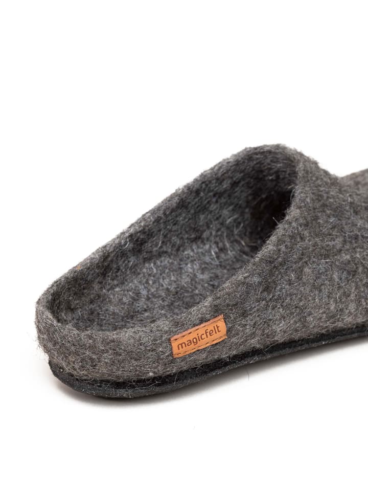 Magicfelt Filzpantoffel in Tiroler Steinschaf grau günstig kaufen