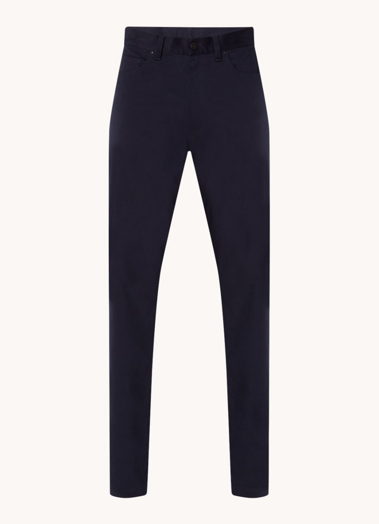 Pantaloni chino Moncler Slim Fit cu buzunare laterale