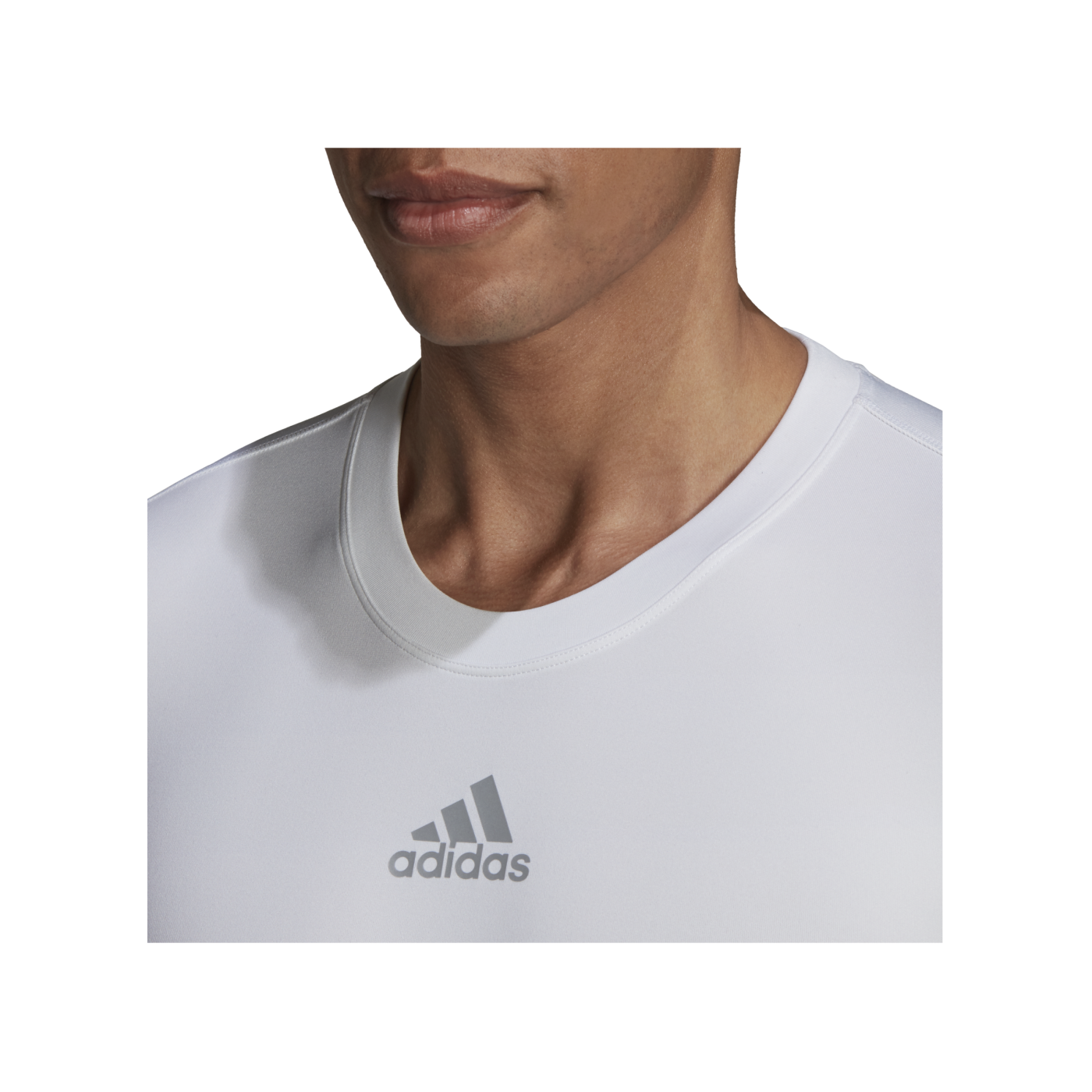 adidas TechFit Warm Longsleeve Weiss