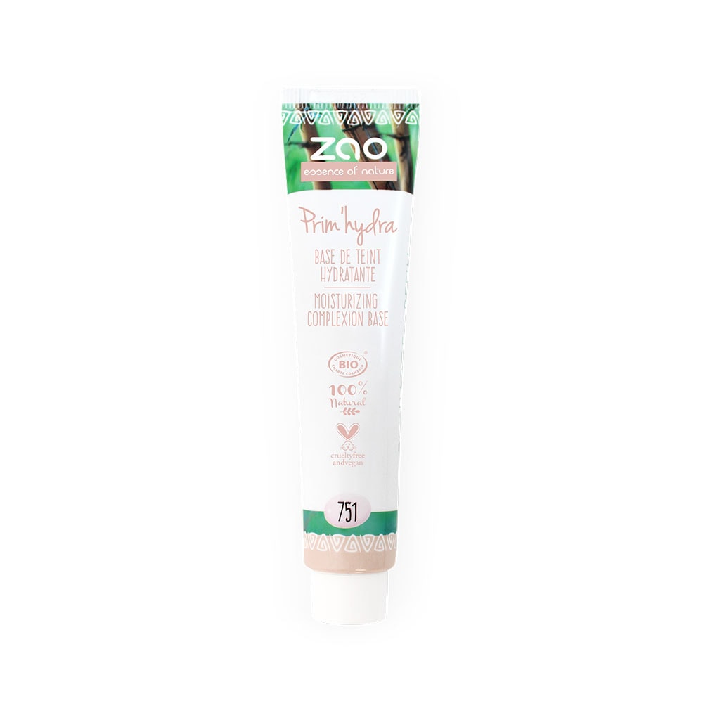 zao essence of nature Recharge Base Prim'Hydra 751 ZAO Base de teint Certifiée Bio, Formule 100% naturelle, Vegan et Rechargeable