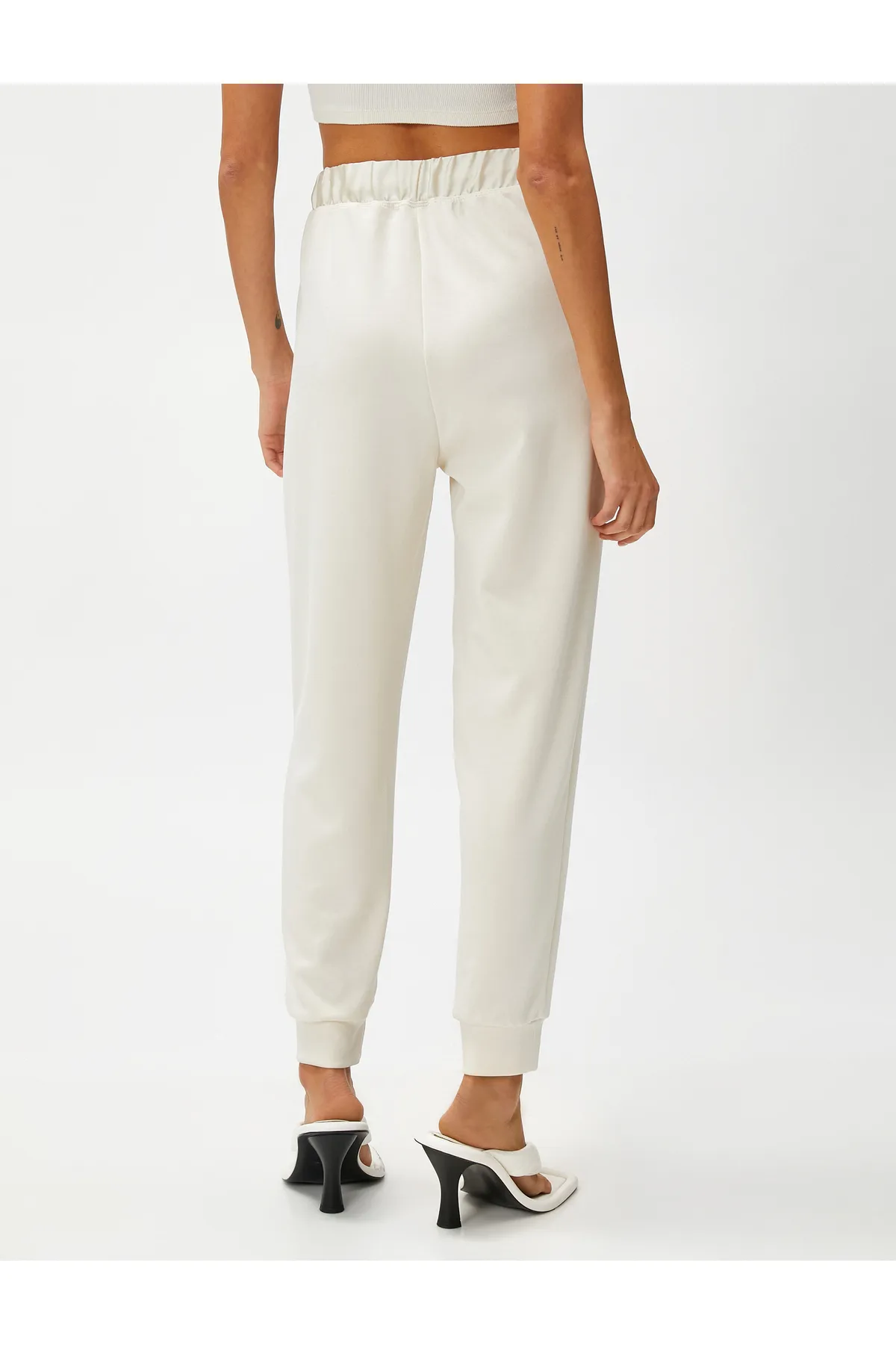 Koton  Joggerhose aus Modalmischung mit Bindegürtel