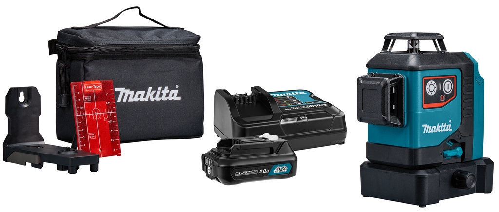 Makita SK700DX Laser cu autonivelare în cruce, roșu, 3x 360°, 12V, 2.0Ah, Li-Ion