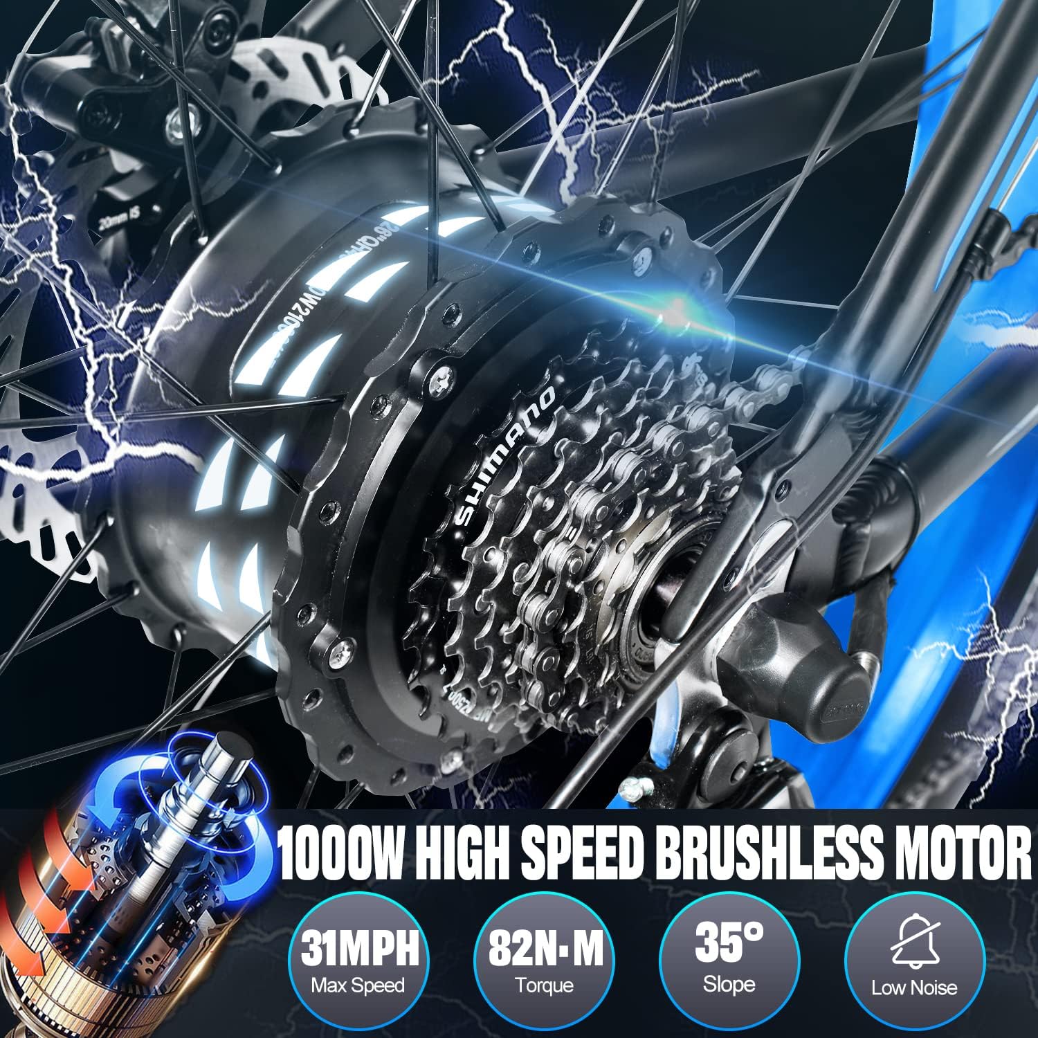 PHILODO Electric Bike for Adults