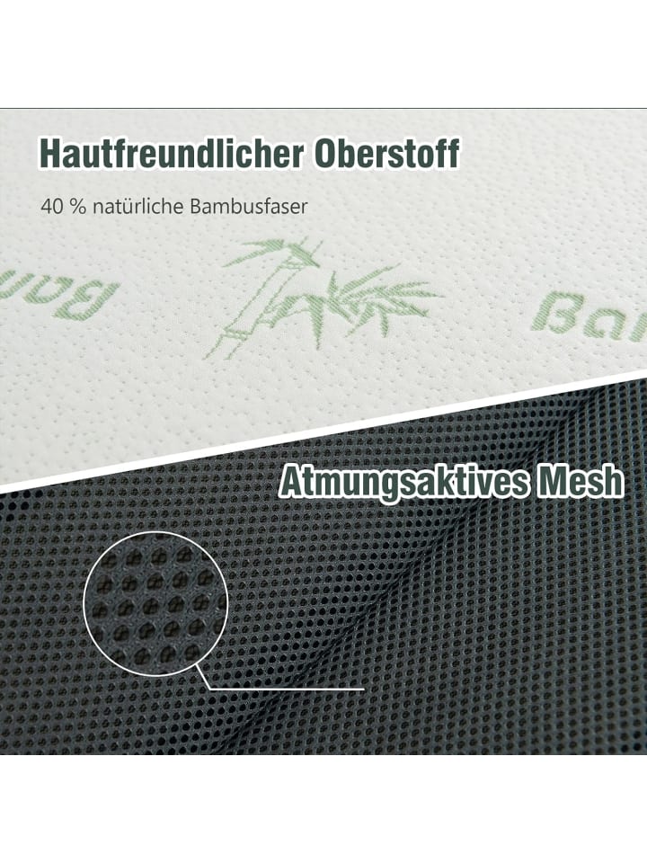 COSTWAY Klappmatratze 193x80x10cm in Weiß günstig kaufen onesize