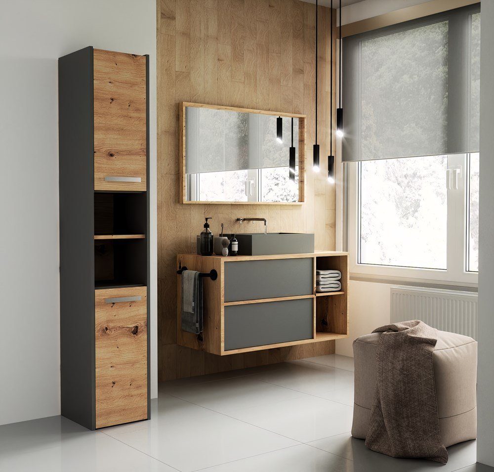 TOPESHOP Badkommode Badschrank & Aufbewahrung: Mehrzweckschrank und Kommoden