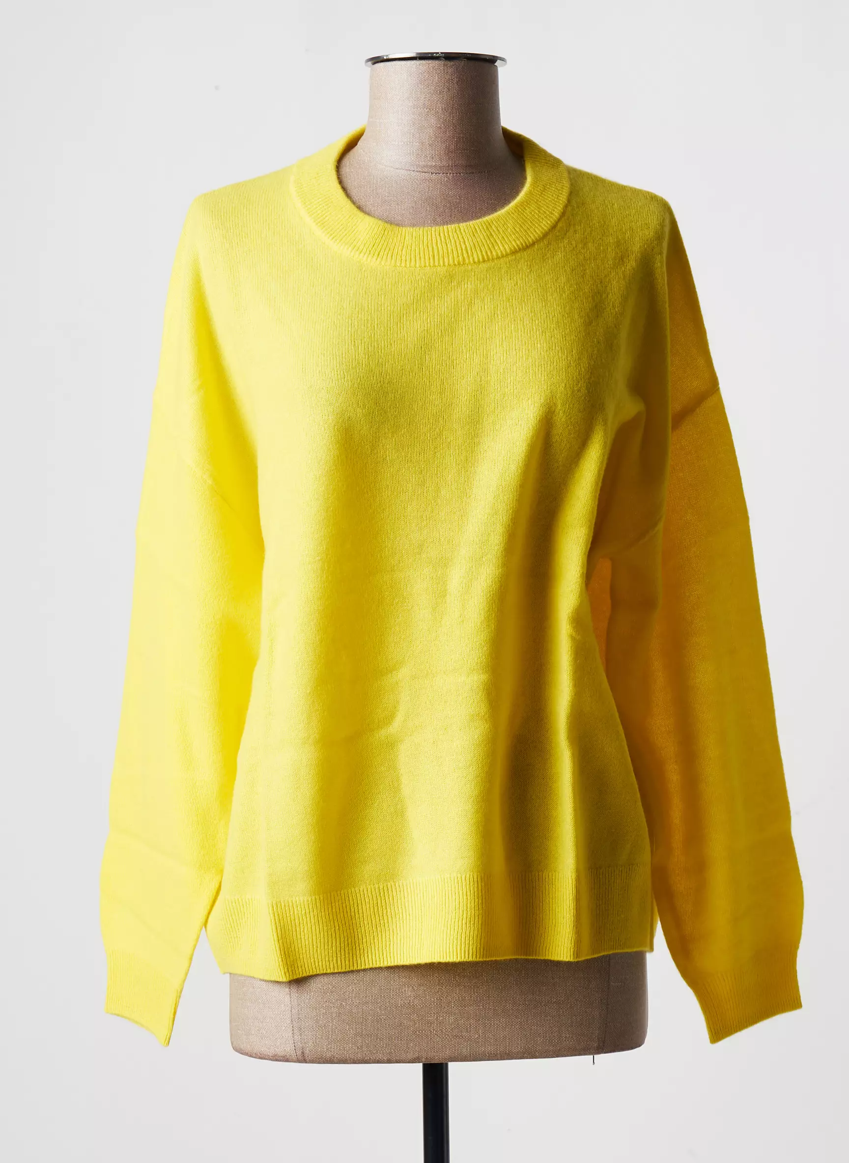 Les Tricots De Lea Pulls Femme couleur jaune