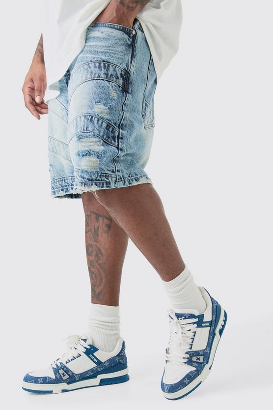 Plus Shorts mit geradem Bein