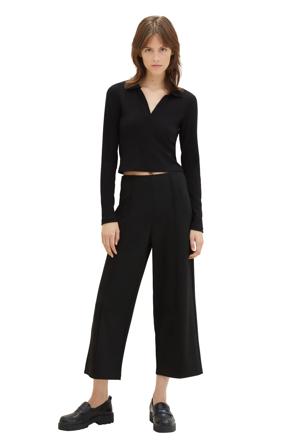 Tom Tailor Denim  Hose Frau / Mädchen tiefschwarz