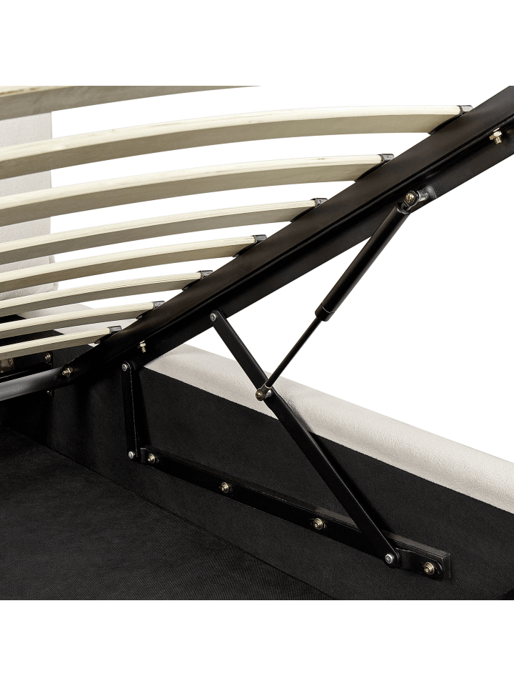 Beliani Doppelbett BAJONNA in Beige - (W) 204 x (H) 102 x (L) 235 cm günstig kaufen onesize