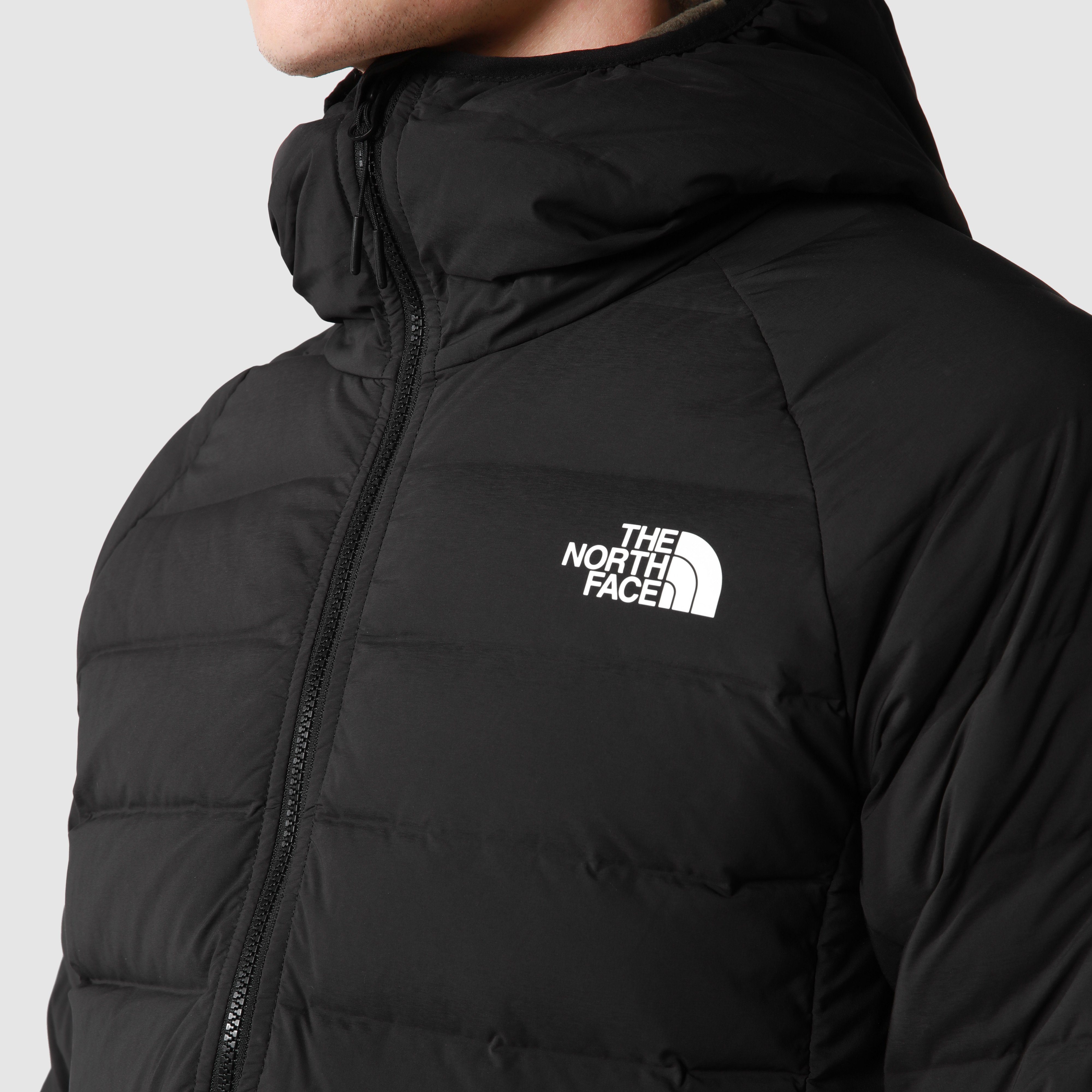 The North Face Daunenjacke M BELLEVIEW STRETCH DOWN HOODIE mit Logodruck
