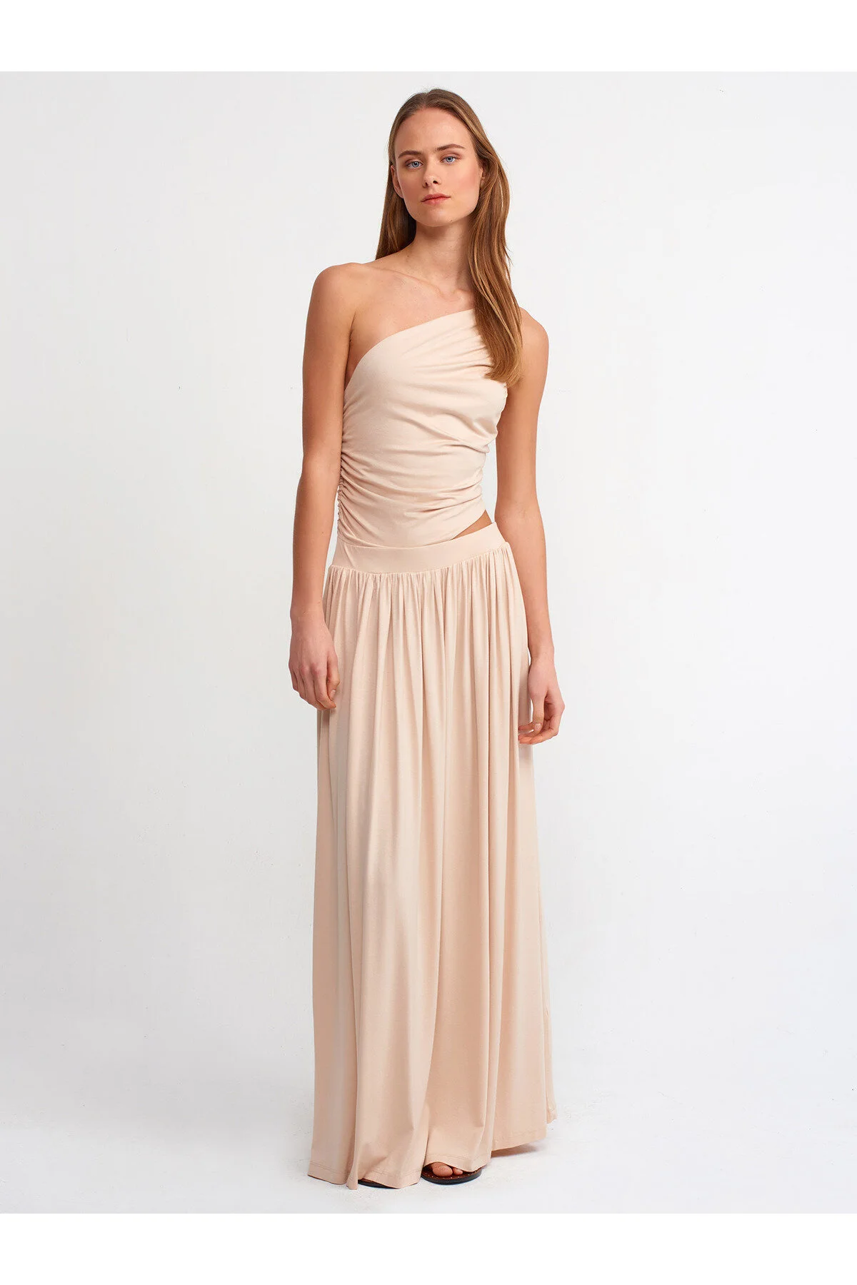 Dilvin  Kleid - Beige - A-Linie