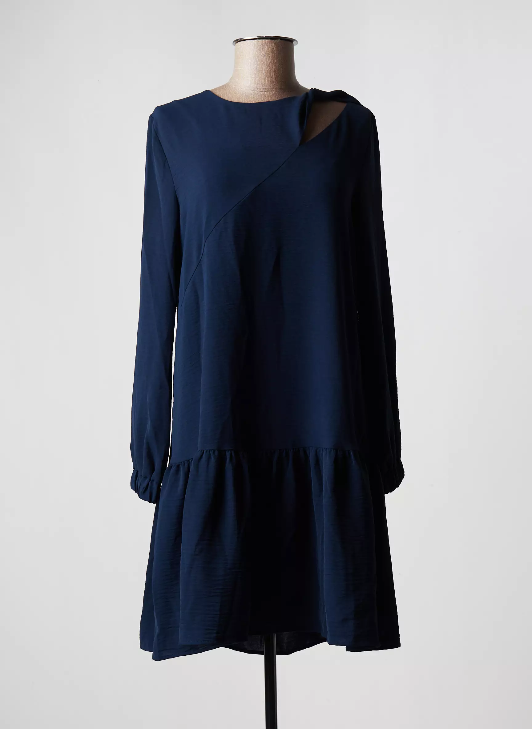 Esprit Robes Mi Longues Femme couleur bleu