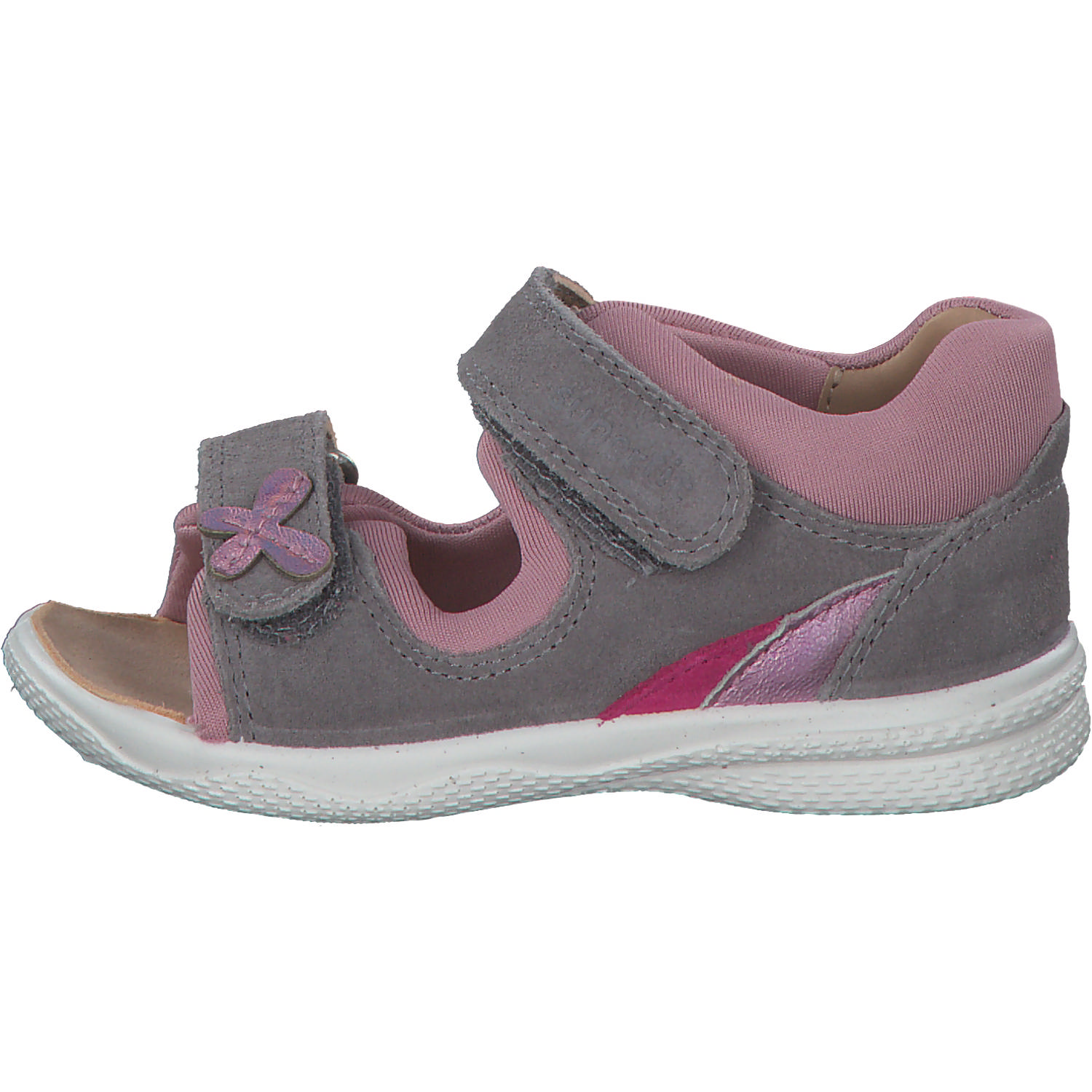 Superfit POLLY 00093, Sandaletten, Kinder, Grau/Rosa