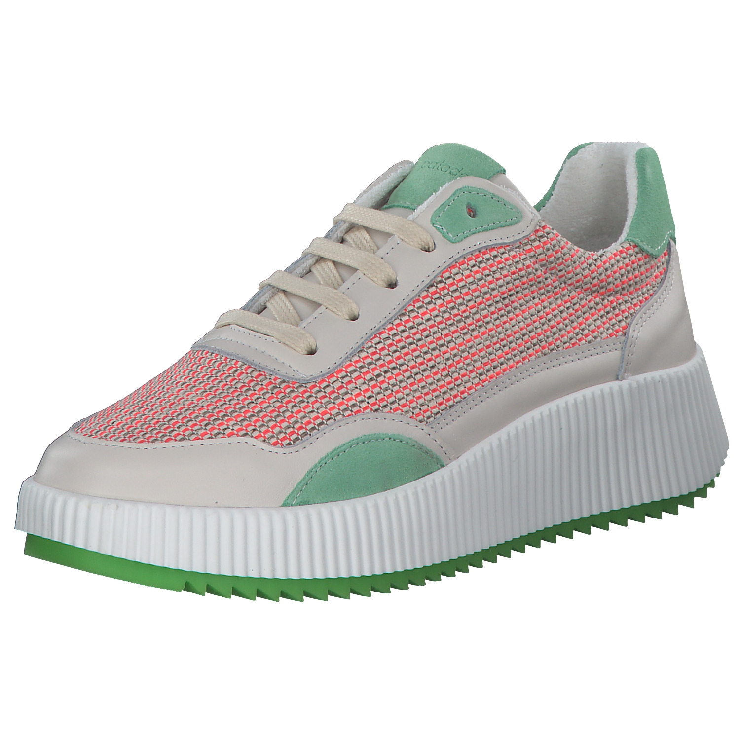Palado PA 0034, Schnürschuhe, Damen, Beige/Orange/Grün