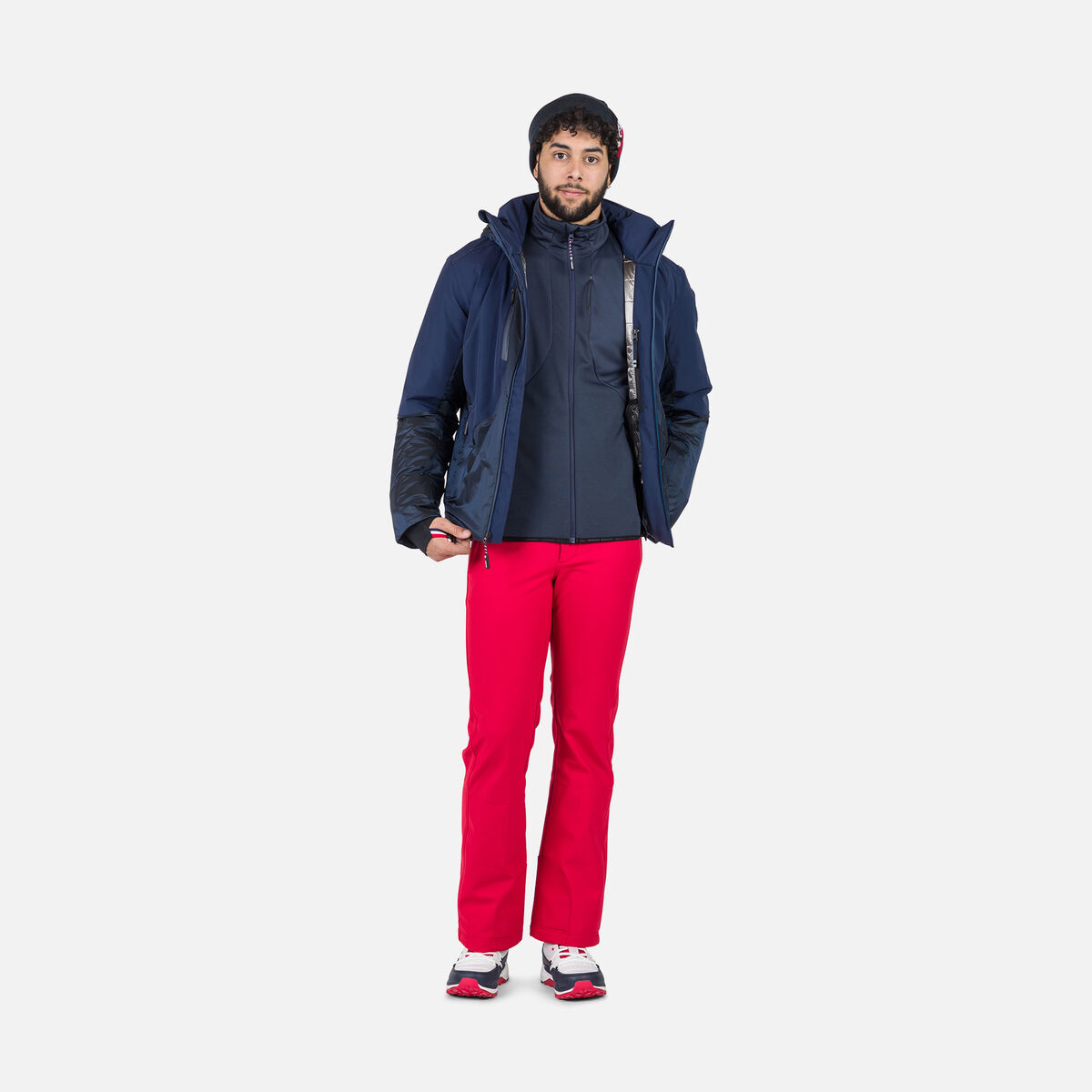 Herrenfleecejacke mit durchgehendem Reißverschluss Diretta