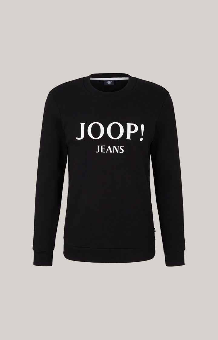 Sweatshirt Alfred in Schwarz/ Weiss