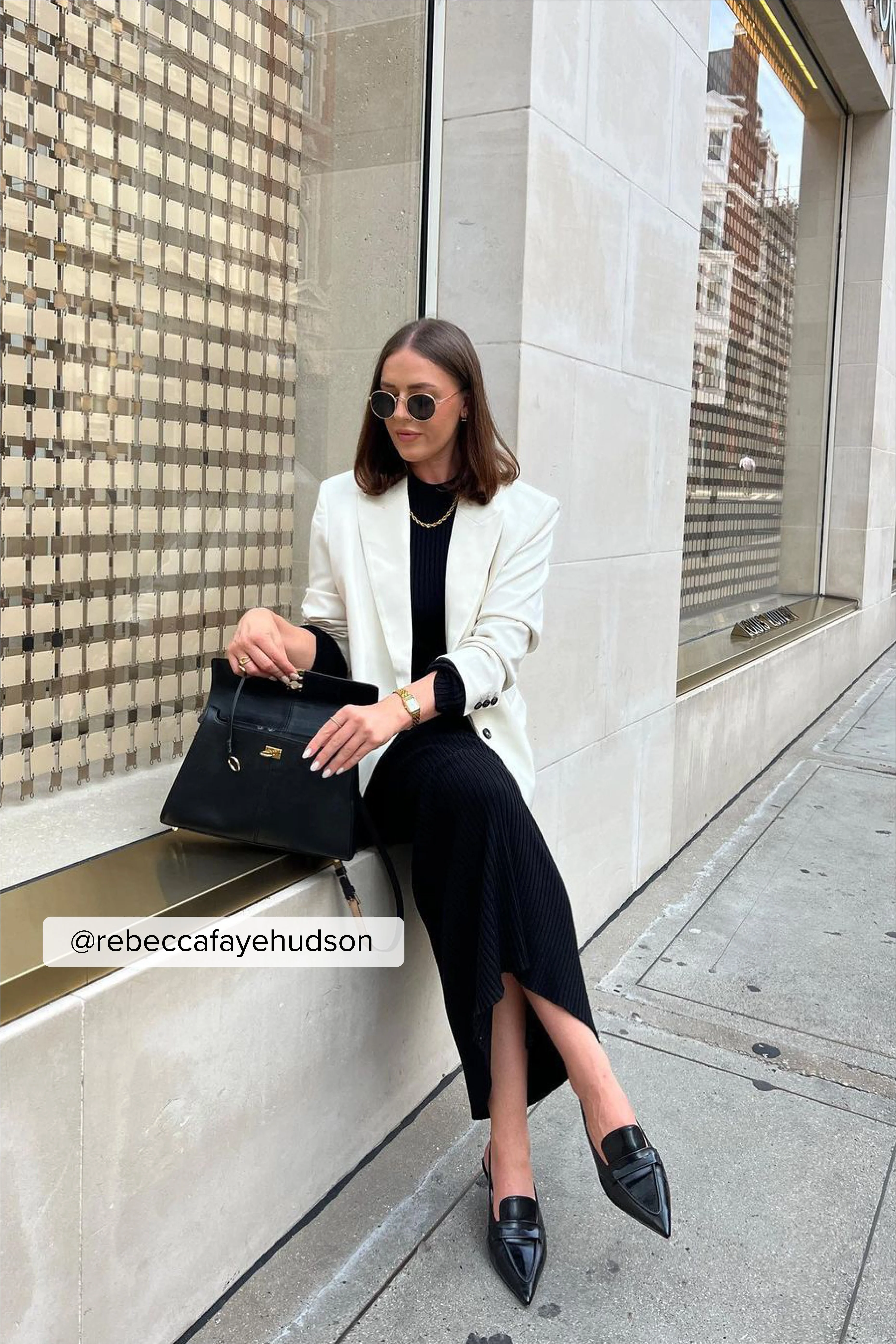 Oversized Blazer mit spitzem Revers