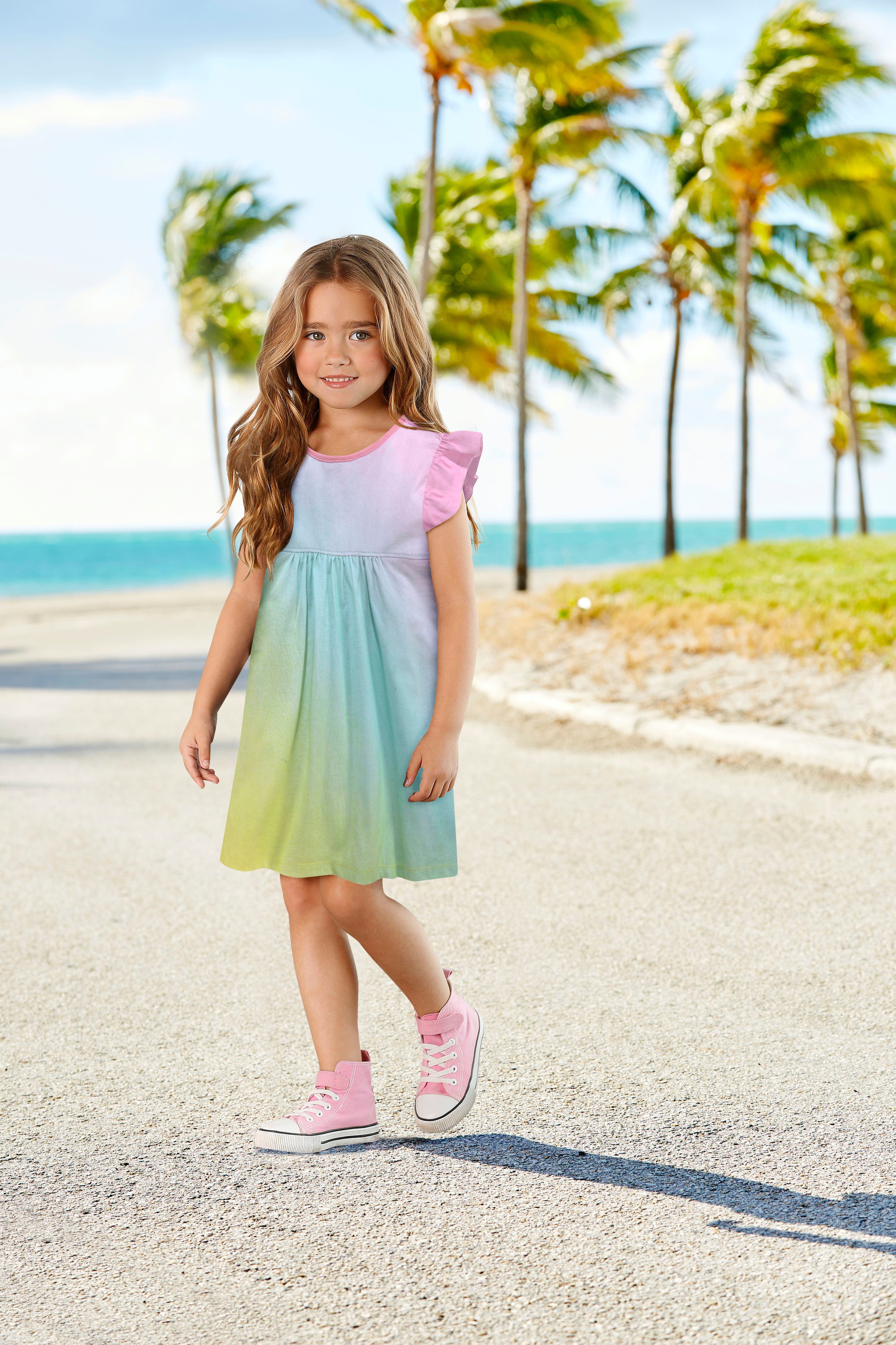 KIDSWORLD Jerseykleid mit kleinen Flügelärmeln
