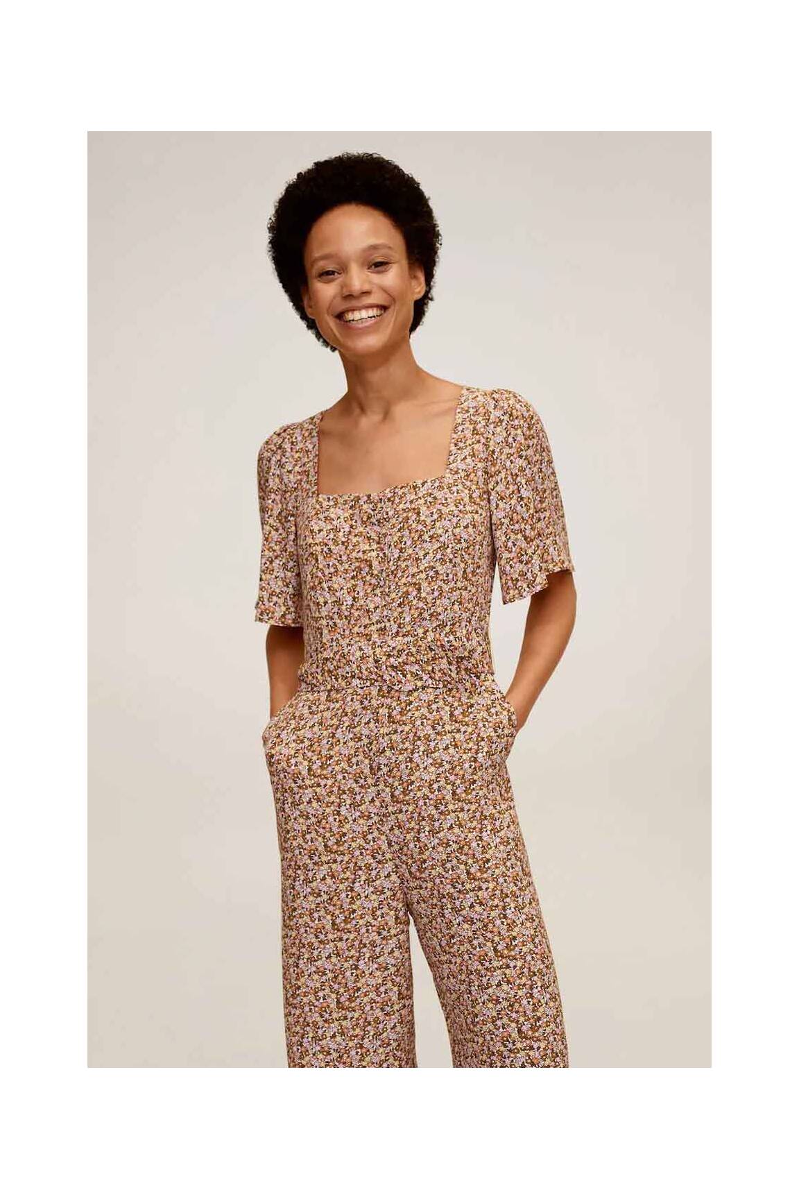 Mango Combinaisons 1 Femme couleur jaune