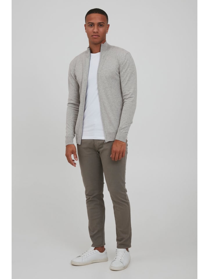 INDICODE Strickjacke IDBadi 35543MM Feinstrick Jacke in Grau günstig kaufen