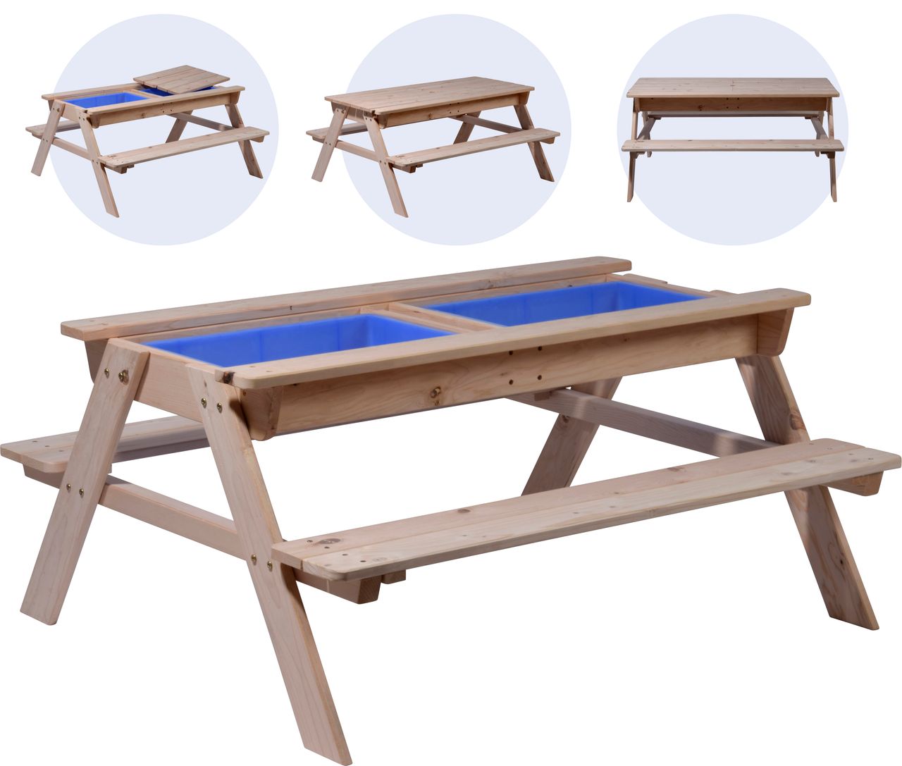dobar Kinder Picknick-Tisch inkl. Matschkiste