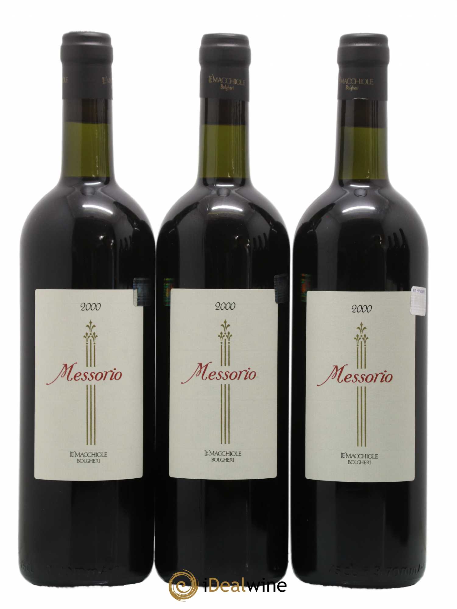 Toscana IGT Le Macchiole Messorio  2000 - Lot de 6 Bouteilles