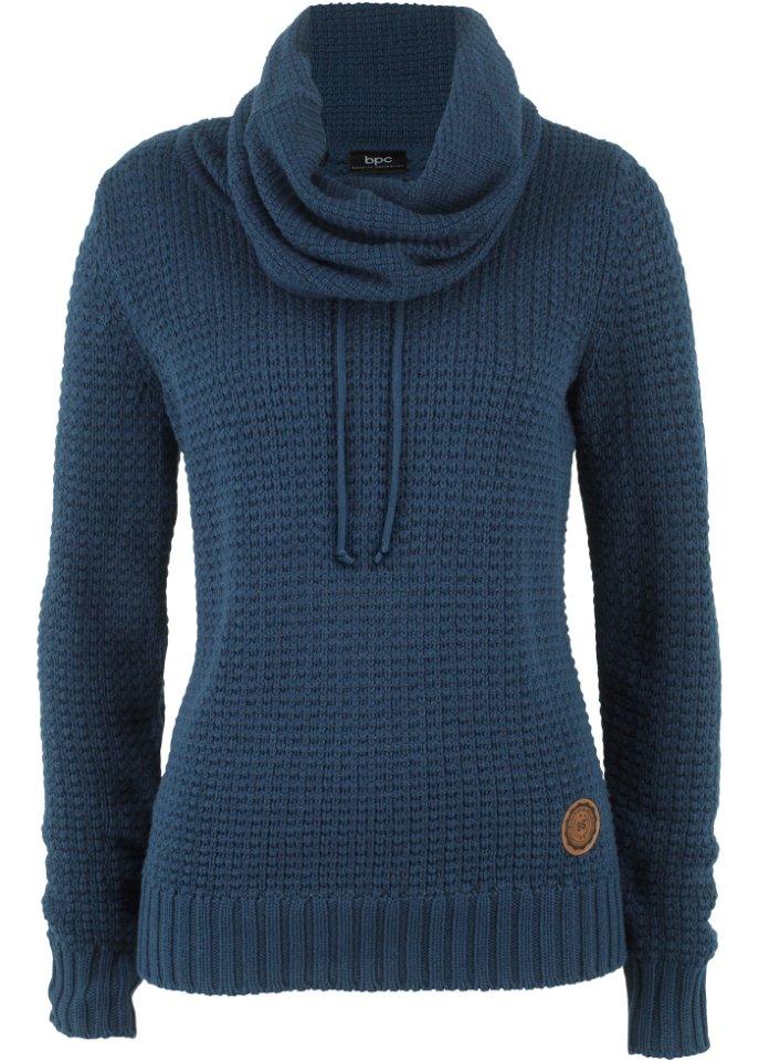 Rollkragenpullover mit Kordeln