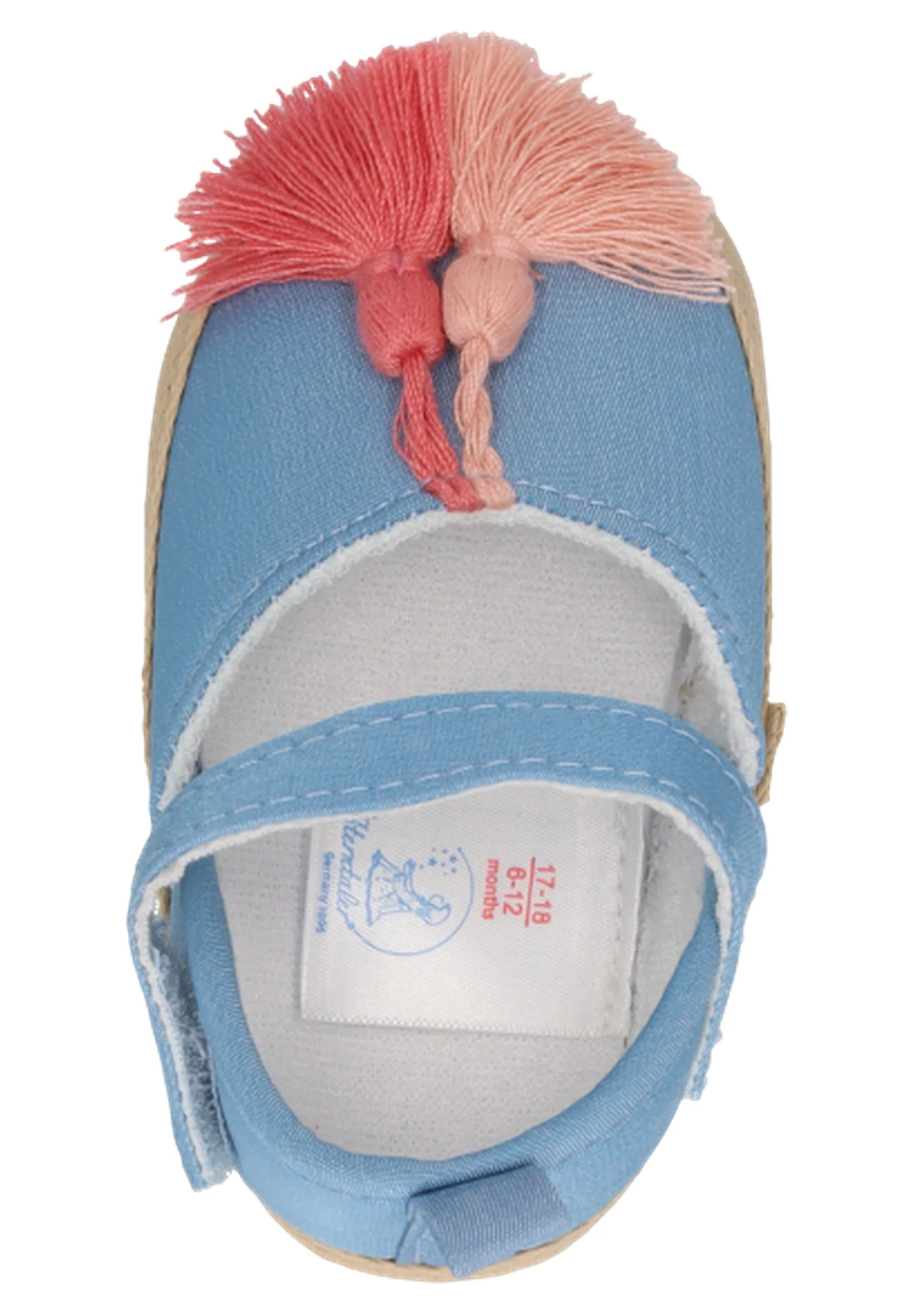 Baby Ballerina im Jeanslook mit Quastern in graublau