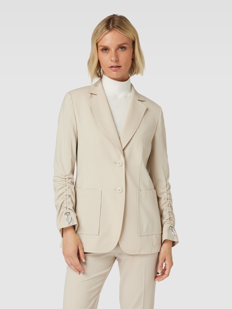 Blazer mit Reverskragen in stein