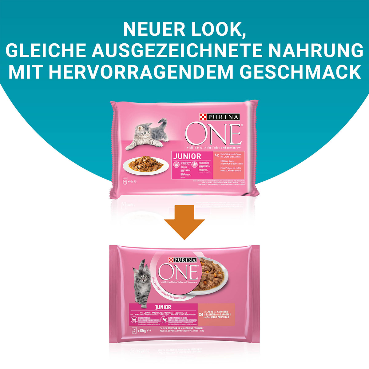 PURINA ONE JUNIOR Kitten in Sauce Lachs kaufen bei ZooRoyal