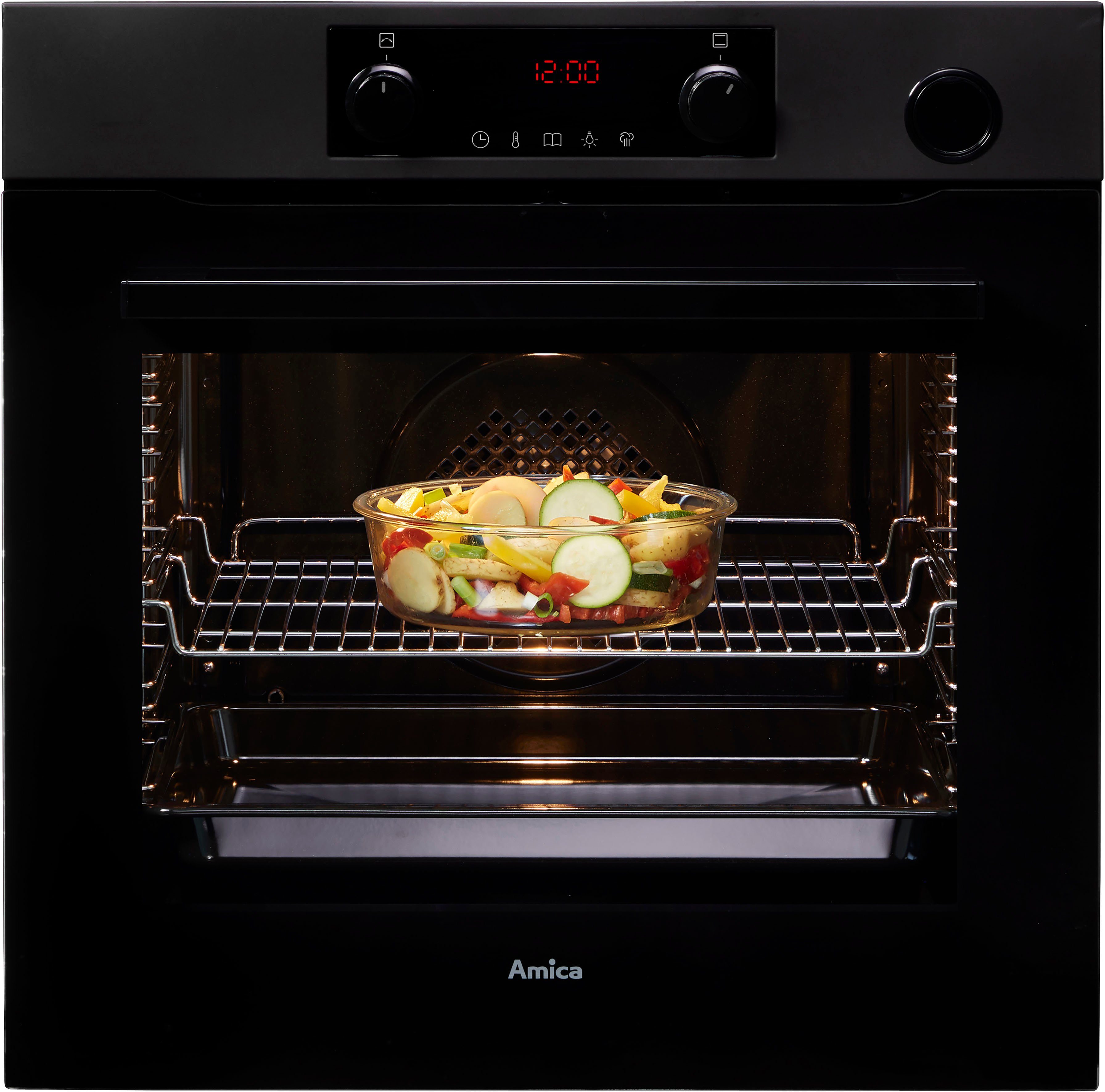 Amica Dampfbackofen EBSX 949 660 SM, mit Teleskopauszug nachrüstbar, Steam Clean