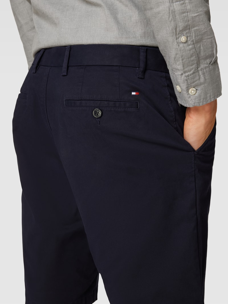 Chino-Shorts mit französischen Eingrifftaschen Modell 'HARLEM' in marineblau