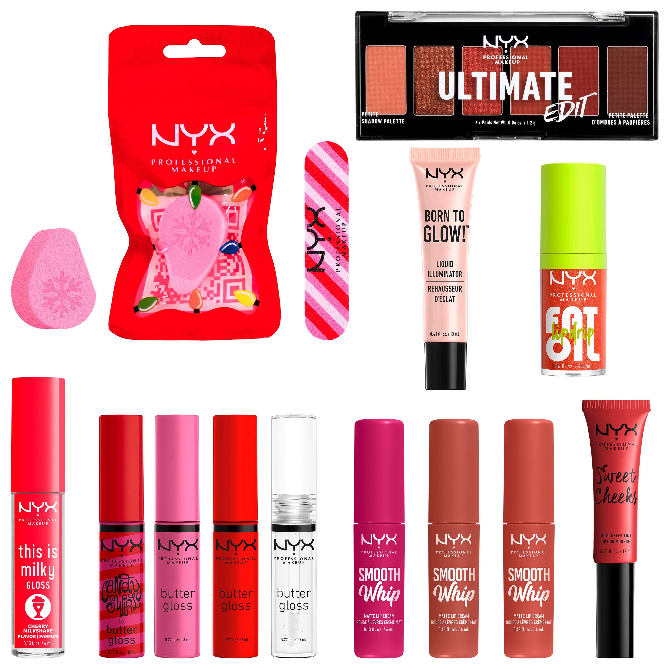 NYX Schmink-Set NYX Professional Makeup Pull to Sleigh Surprise Makeup Box, 14-tlg.
