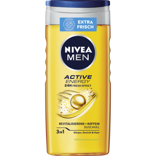 Nivea Men 3in1 Duschgel Active Energy 24H Fresh Effect 250ML