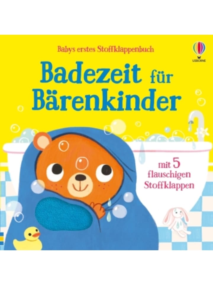 Usborn Buch - Babys erstes Stoffklappenbuch: Badezeit für Bärenkinder günstig kaufen onesize