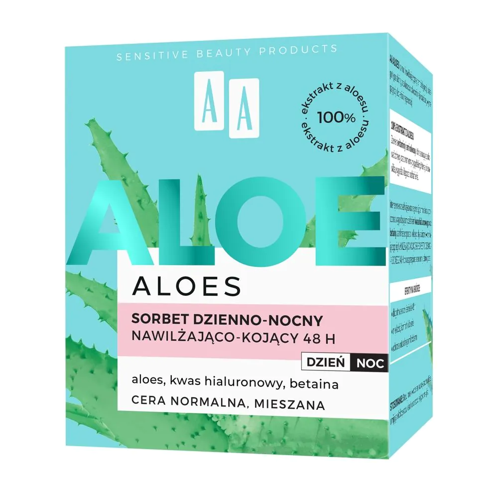 AA Aloe sorbet fugtgivende og beroligende dag og nat