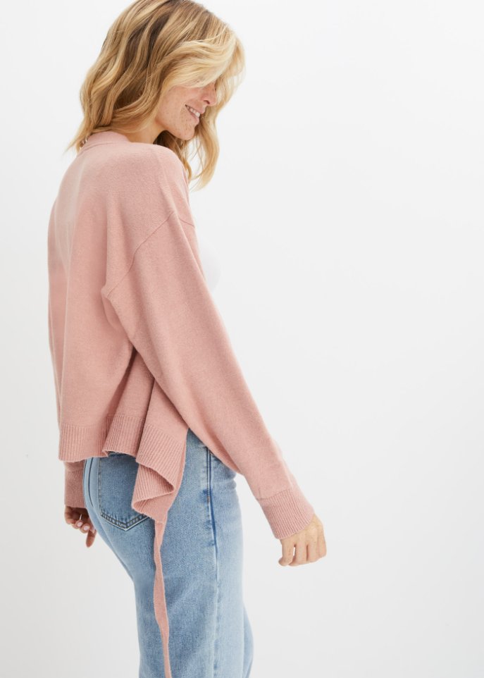 kurze Wickelstrickjacke