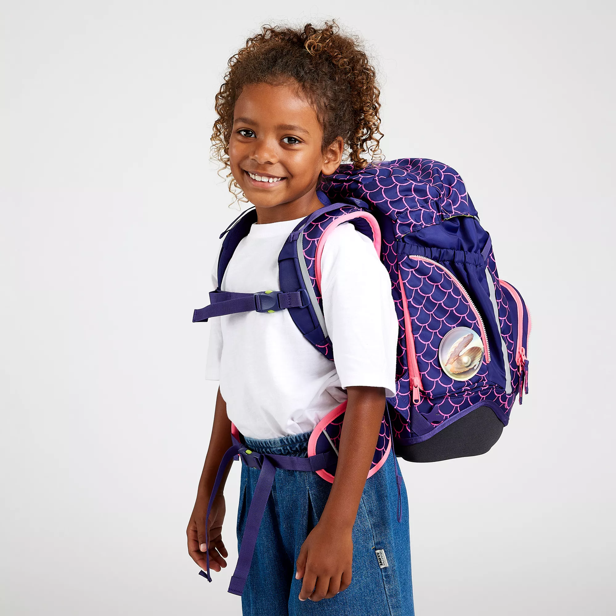 ergobag Schulrucksack-Set Perlentauchbär