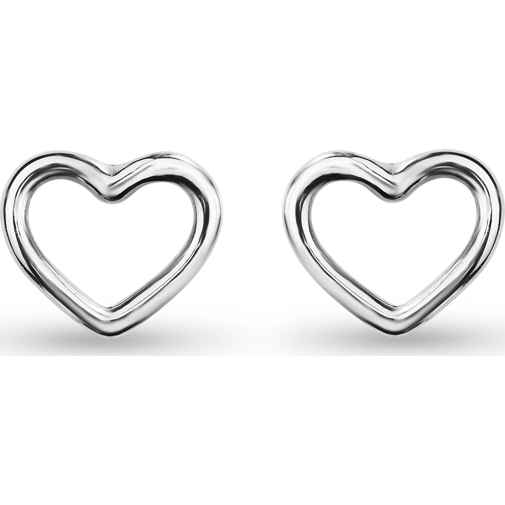 Valeria Boucles d'oreilles à fermoir à poussette 375 Or blanc Boucles d'oreilles