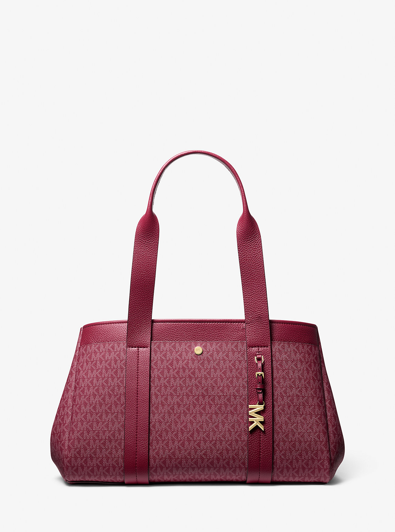 Romee Large Signature Logo and Leather Tote Bag - MULBERRY