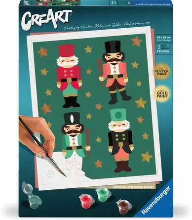 CreArt Christmas Nutcracker Delight - Malen nach Zahlen für Erwachsene
