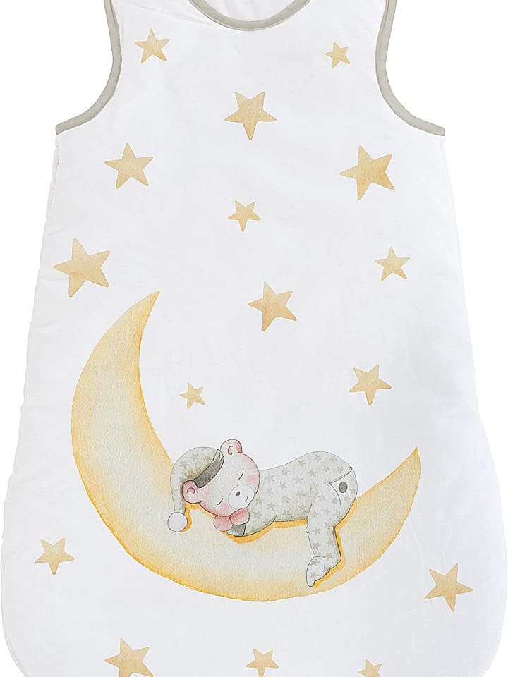 Naf Naf Babyschlafsack in Weiß/ Gelb günstig kaufen 70 cm