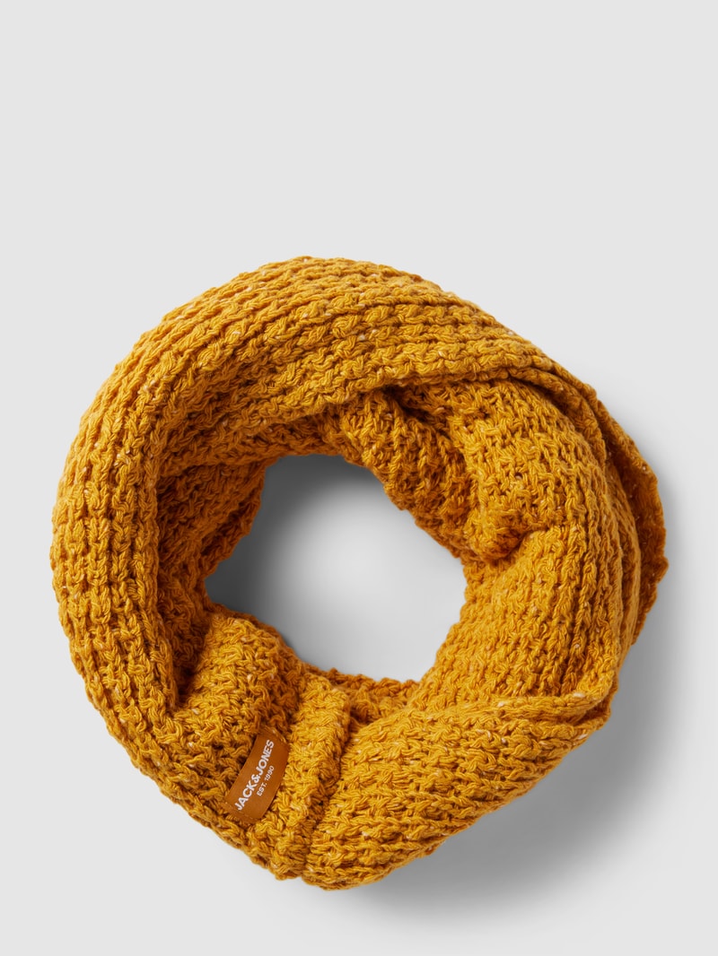 Loop-Schal mit Label-Detail Modell 'CLIFF' in gelb