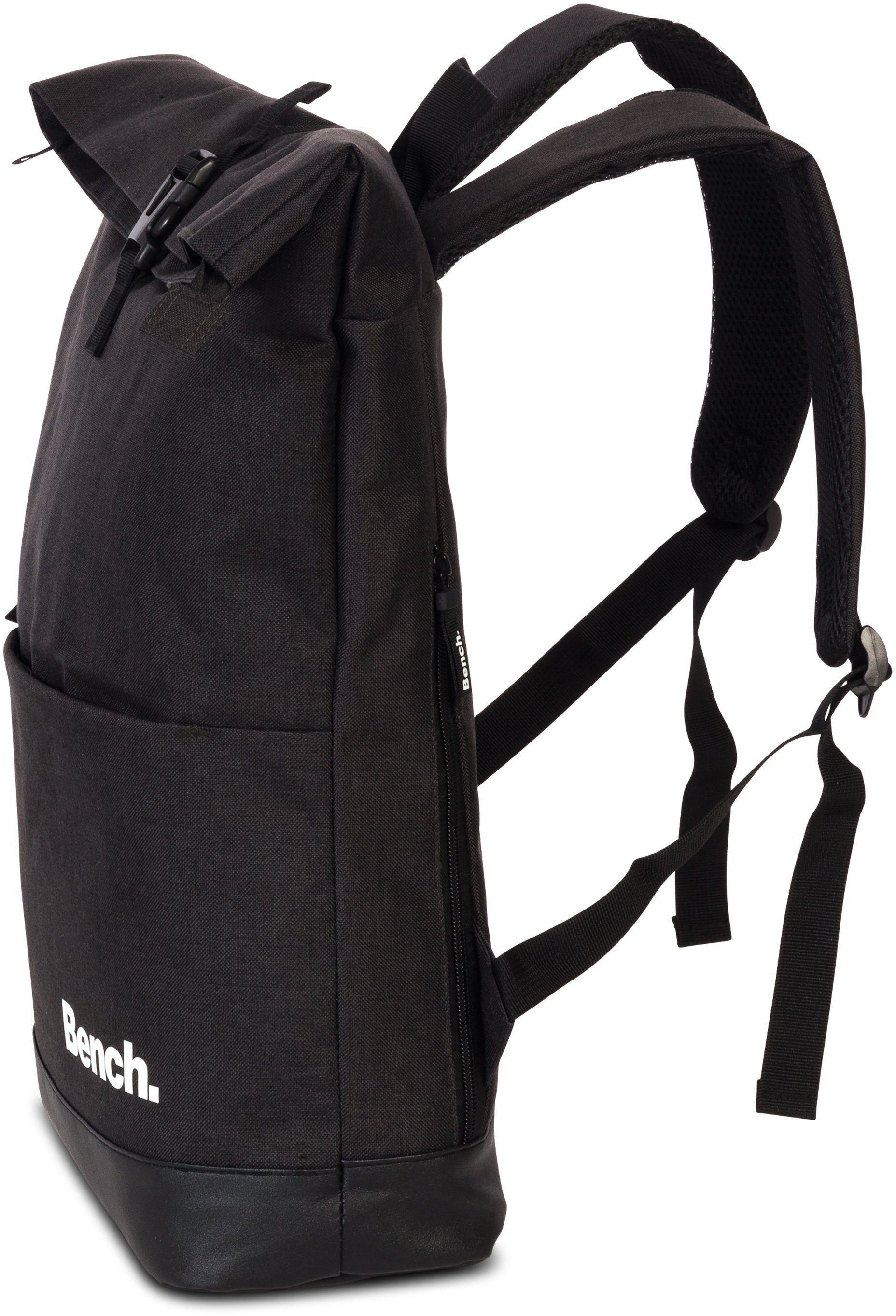 Bench. Laptoprucksack Roll-Top, schwarz