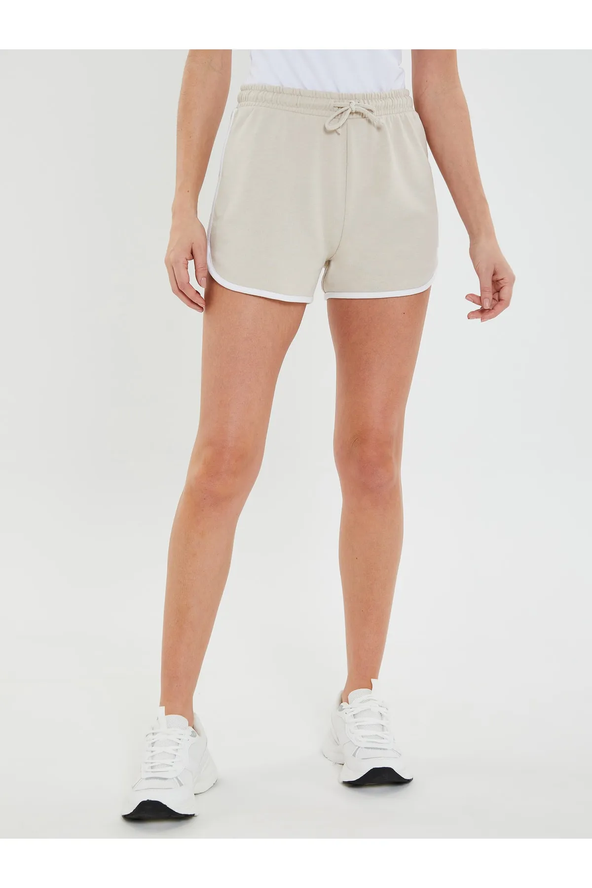 Threadbare  Kurze Sporthose - Beige - Mittlerer Bund