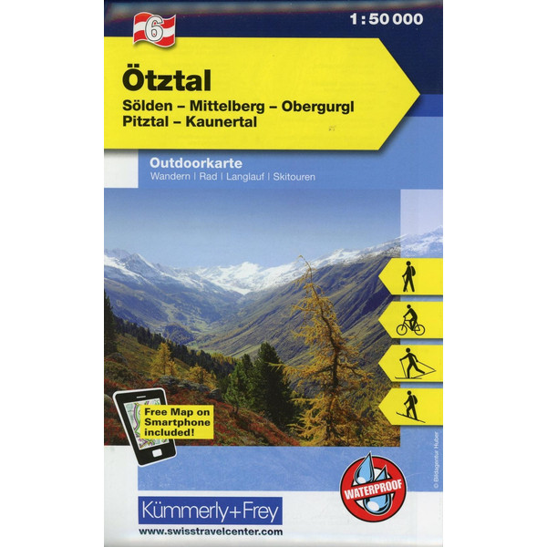 KuF Österreich Outdoorkarte 06 Ötztal 1 : 50 000 - Wanderkarte