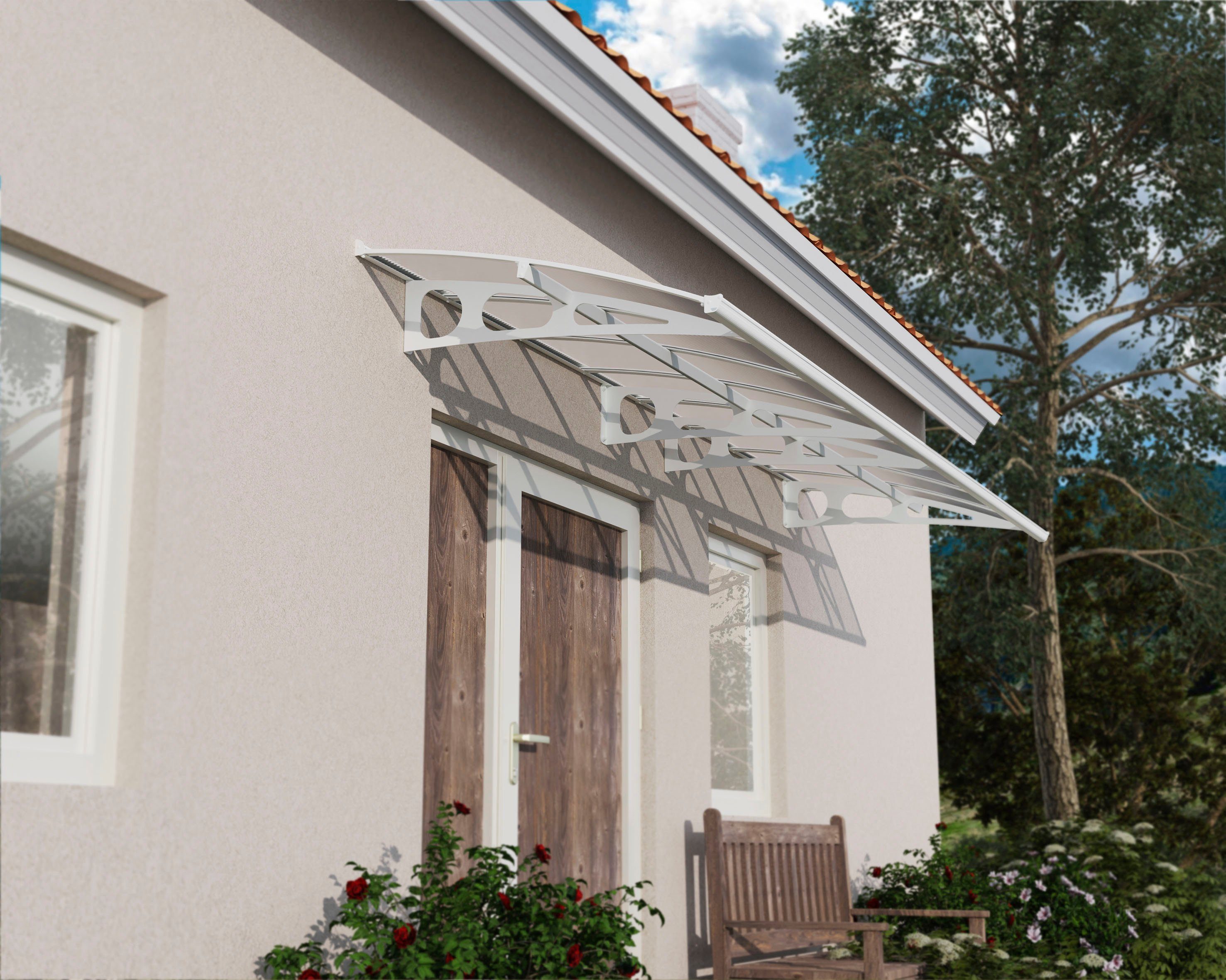 Palram - Canopia Vordach Bordeaux 4460, BxT: 447x139 cm