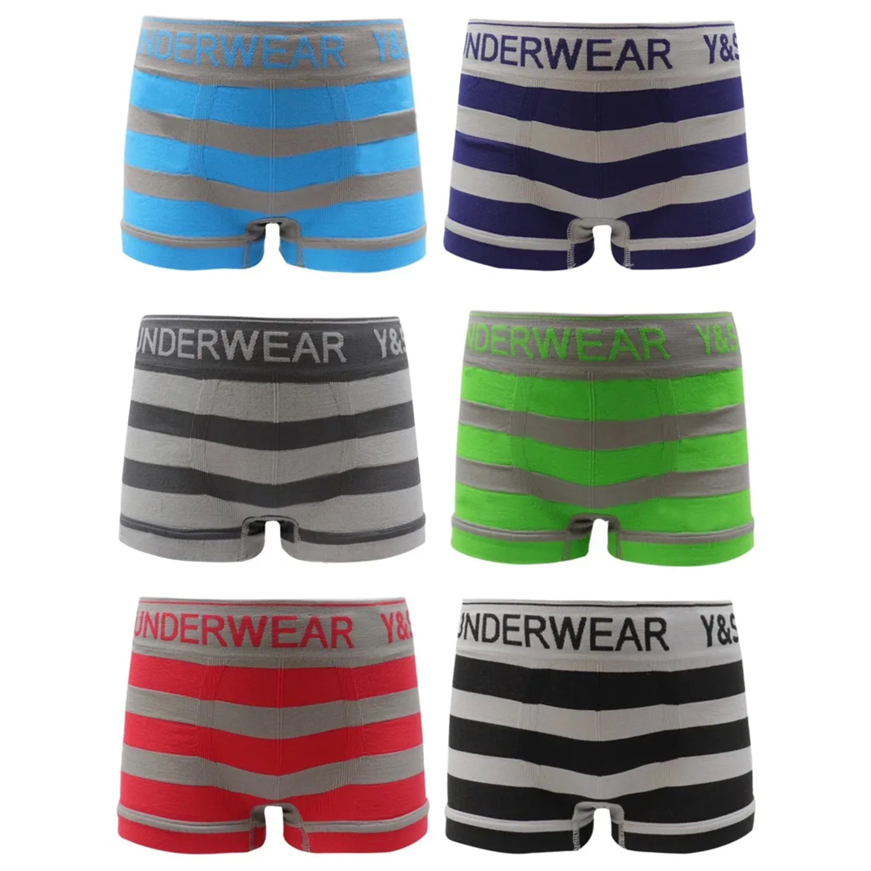 TEXEMP Boxershorts 6er-12er Pack Kinder Unterhosen Jungen Mädchen Unterwäsche Boxershorts (6-St) Etikettenlos - Langlebig - Robust