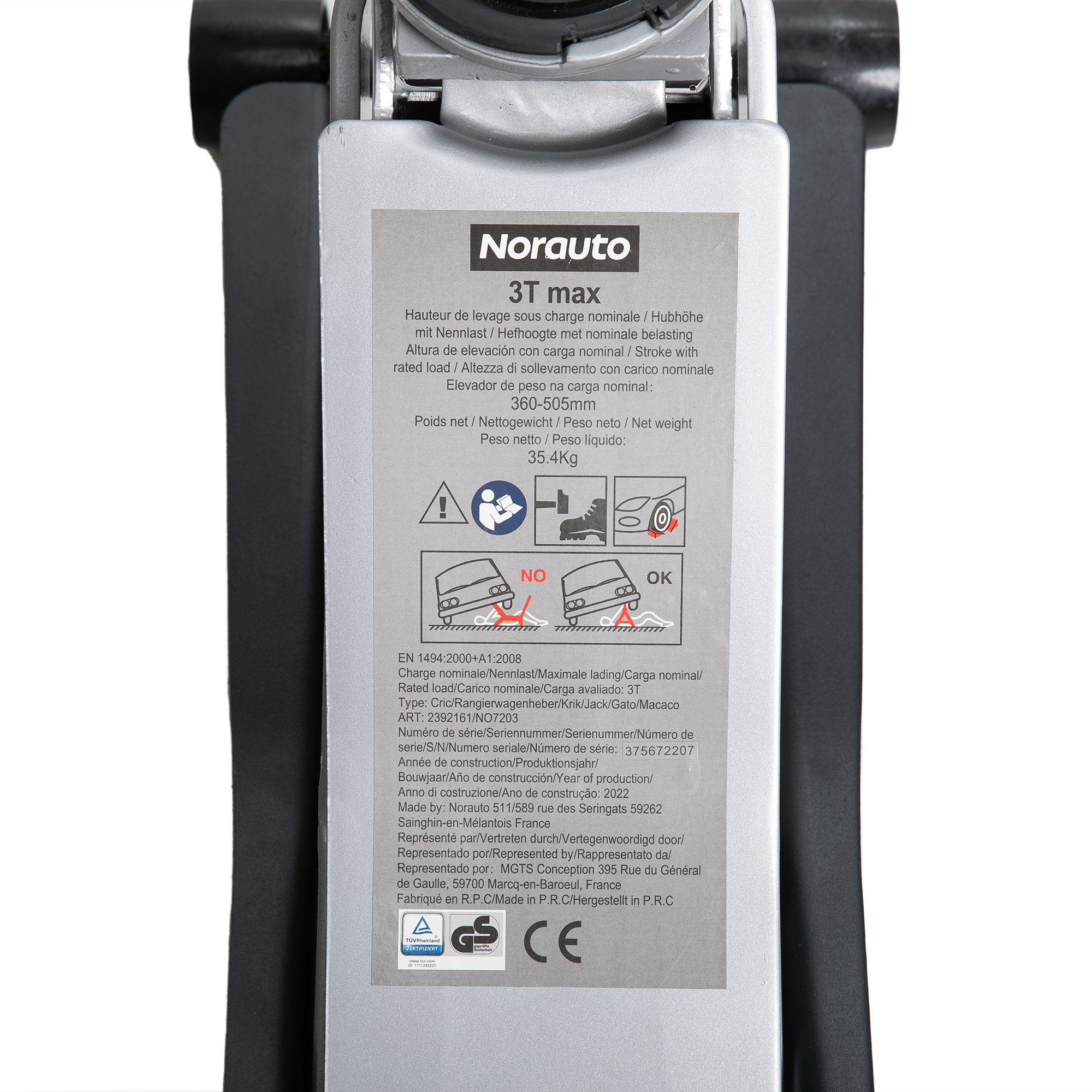 Rangierwagenheber low profile 3T , Norauto - ATU