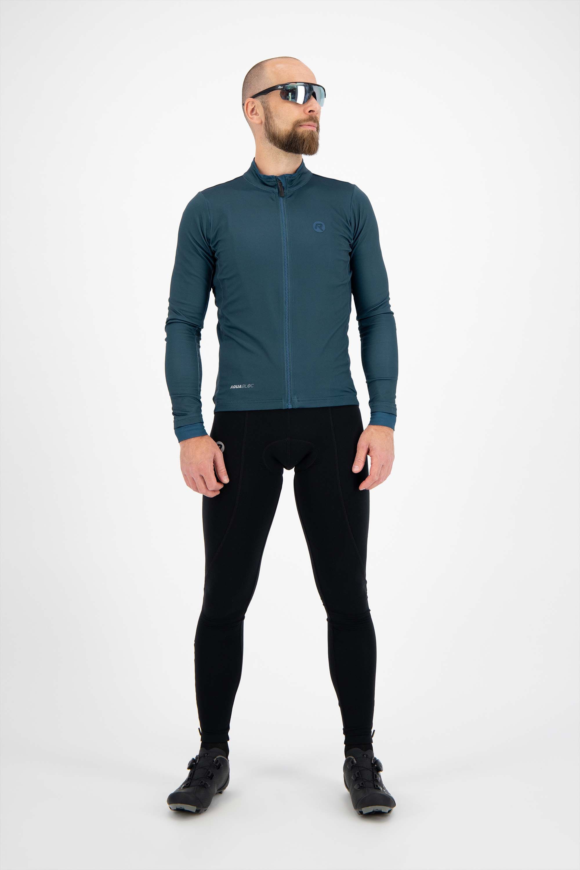 Rogelli Essential Blue Herren Langarm-Radtrikot
